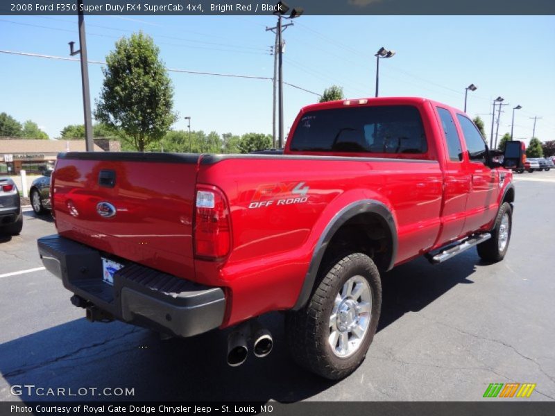 Bright Red / Black 2008 Ford F350 Super Duty FX4 SuperCab 4x4