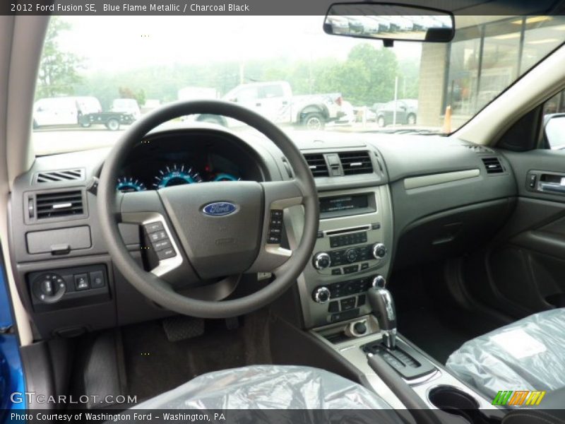 Blue Flame Metallic / Charcoal Black 2012 Ford Fusion SE