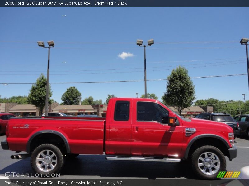 Bright Red / Black 2008 Ford F350 Super Duty FX4 SuperCab 4x4