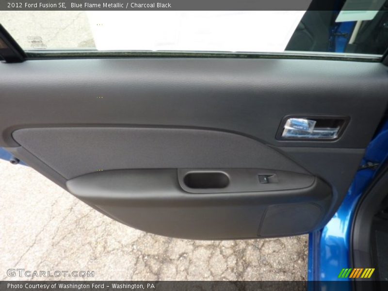 Blue Flame Metallic / Charcoal Black 2012 Ford Fusion SE