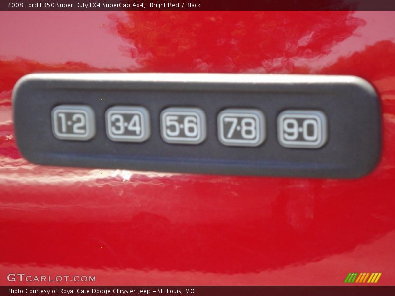 Bright Red / Black 2008 Ford F350 Super Duty FX4 SuperCab 4x4