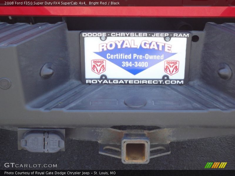 Bright Red / Black 2008 Ford F350 Super Duty FX4 SuperCab 4x4