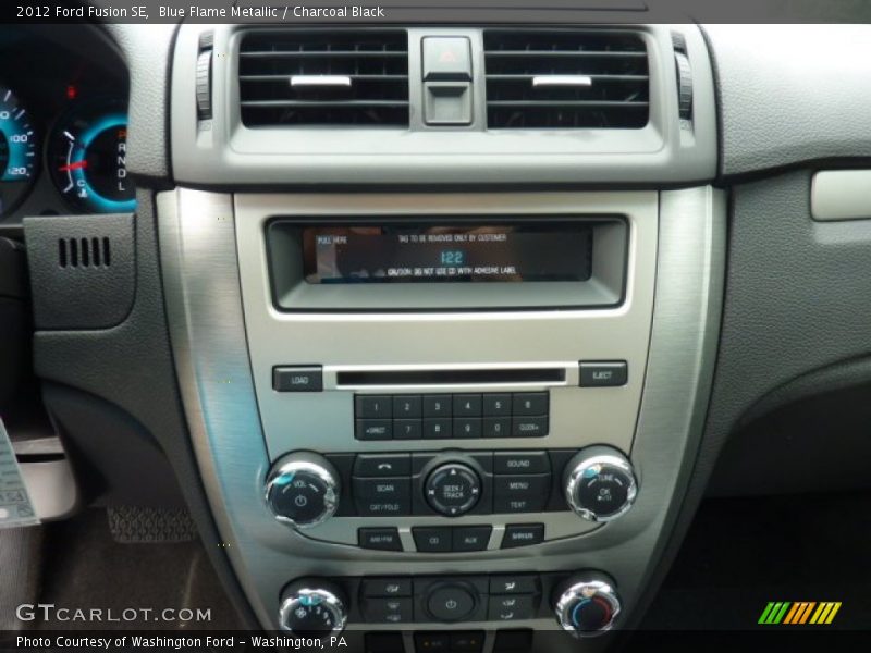Blue Flame Metallic / Charcoal Black 2012 Ford Fusion SE