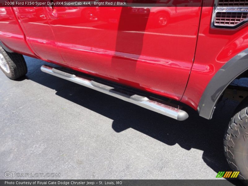 Bright Red / Black 2008 Ford F350 Super Duty FX4 SuperCab 4x4