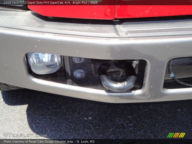 Bright Red / Black 2008 Ford F350 Super Duty FX4 SuperCab 4x4