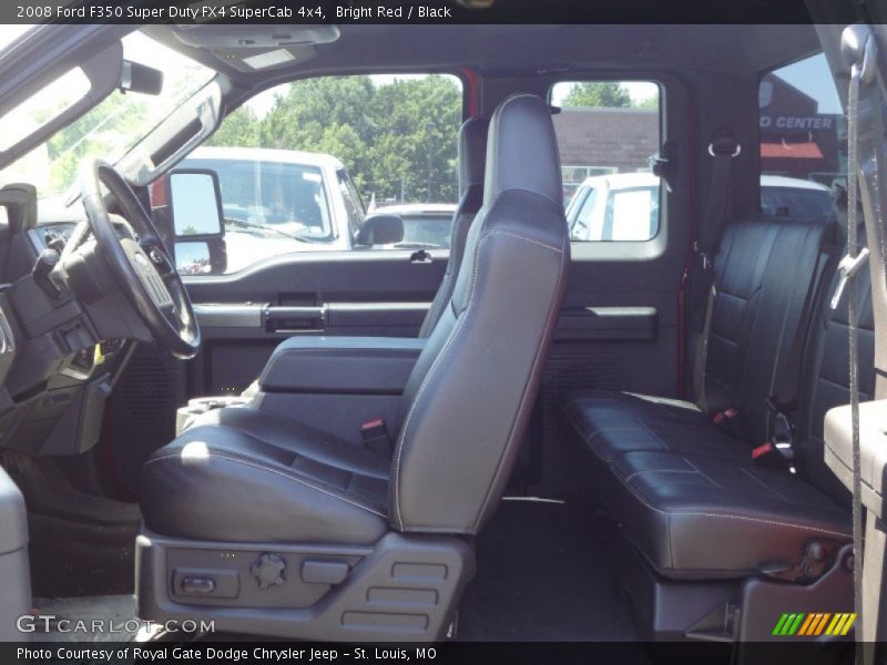 Bright Red / Black 2008 Ford F350 Super Duty FX4 SuperCab 4x4