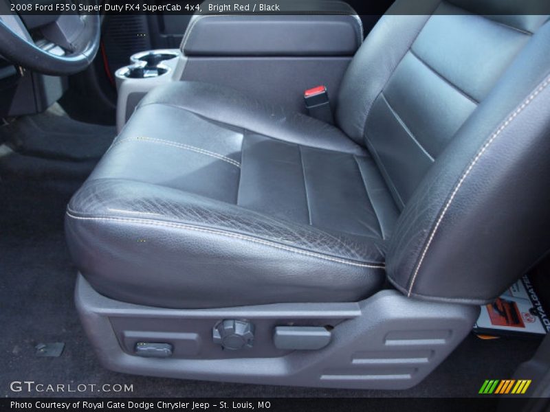 Bright Red / Black 2008 Ford F350 Super Duty FX4 SuperCab 4x4