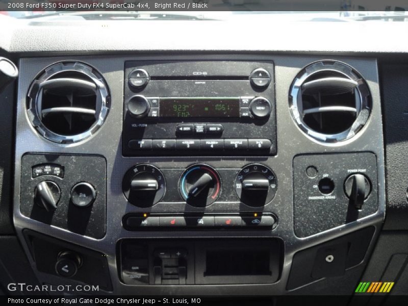 Bright Red / Black 2008 Ford F350 Super Duty FX4 SuperCab 4x4
