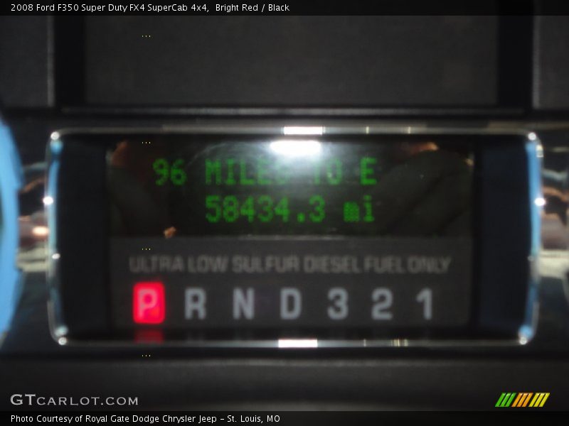 Bright Red / Black 2008 Ford F350 Super Duty FX4 SuperCab 4x4