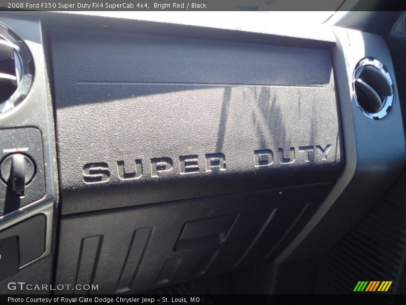 Bright Red / Black 2008 Ford F350 Super Duty FX4 SuperCab 4x4