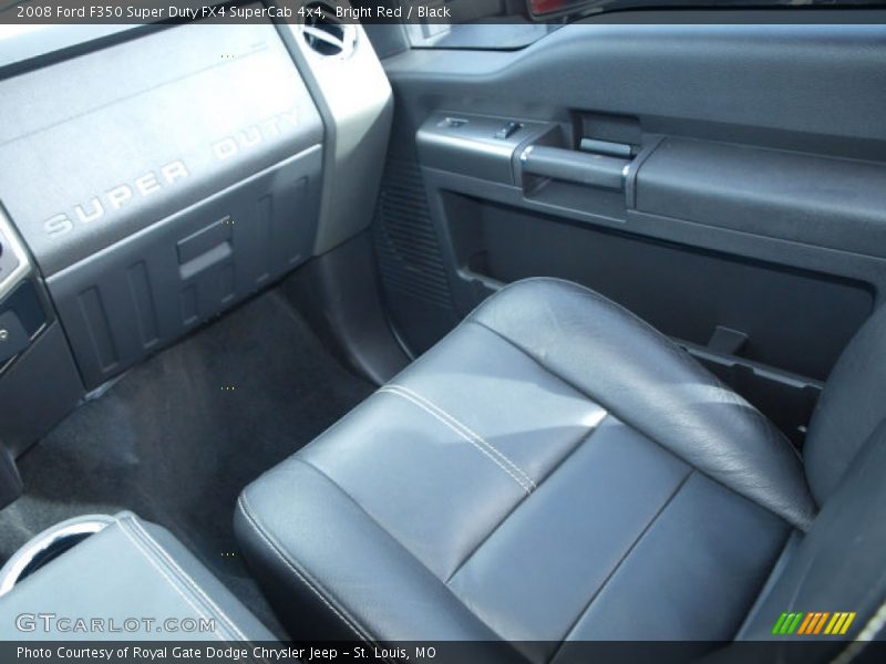 Bright Red / Black 2008 Ford F350 Super Duty FX4 SuperCab 4x4