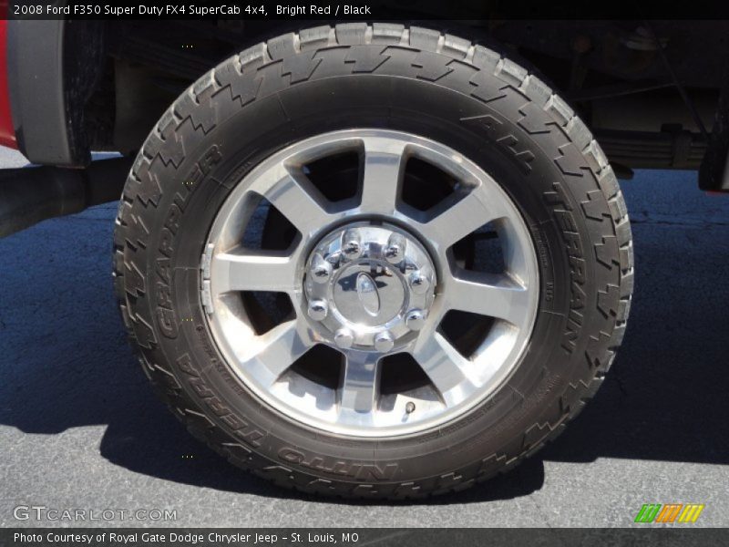Bright Red / Black 2008 Ford F350 Super Duty FX4 SuperCab 4x4