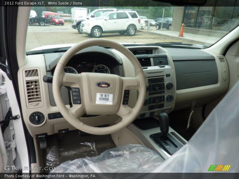 White Suede / Stone 2012 Ford Escape XLT