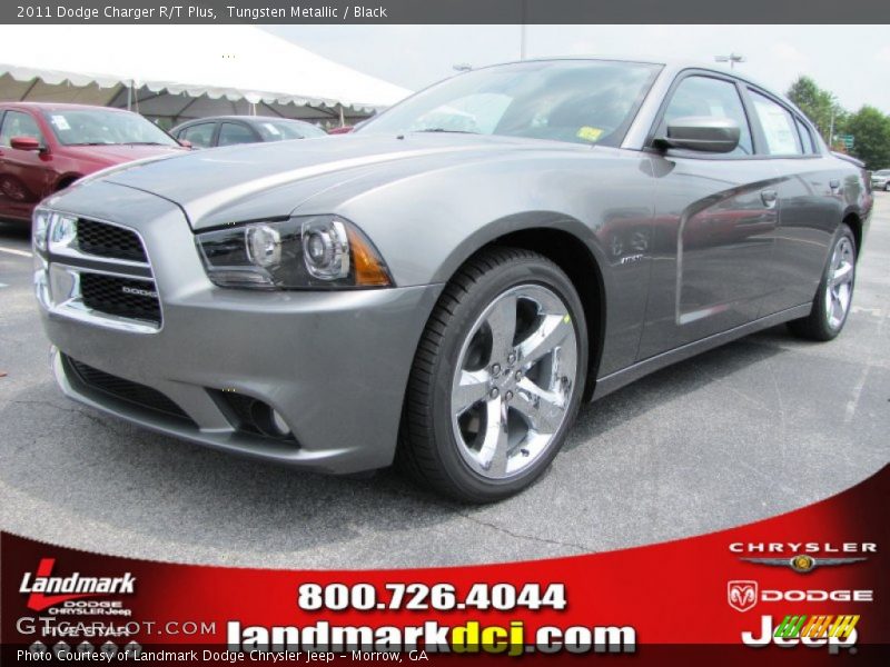 Tungsten Metallic / Black 2011 Dodge Charger R/T Plus