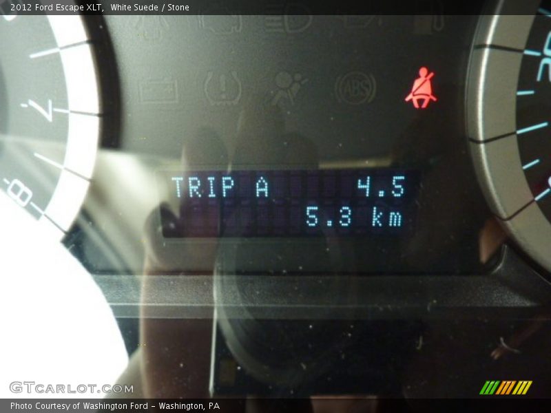 White Suede / Stone 2012 Ford Escape XLT