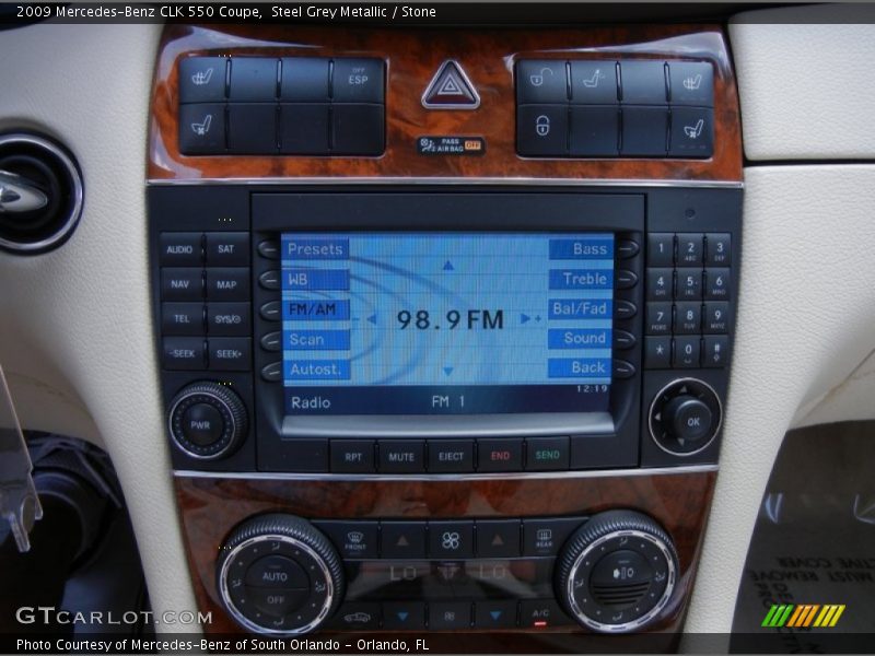 Controls of 2009 CLK 550 Coupe