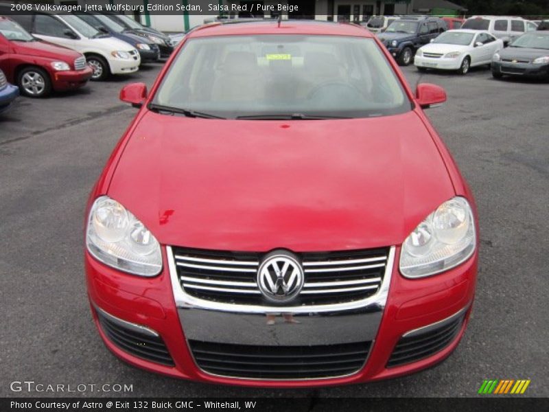 Salsa Red / Pure Beige 2008 Volkswagen Jetta Wolfsburg Edition Sedan