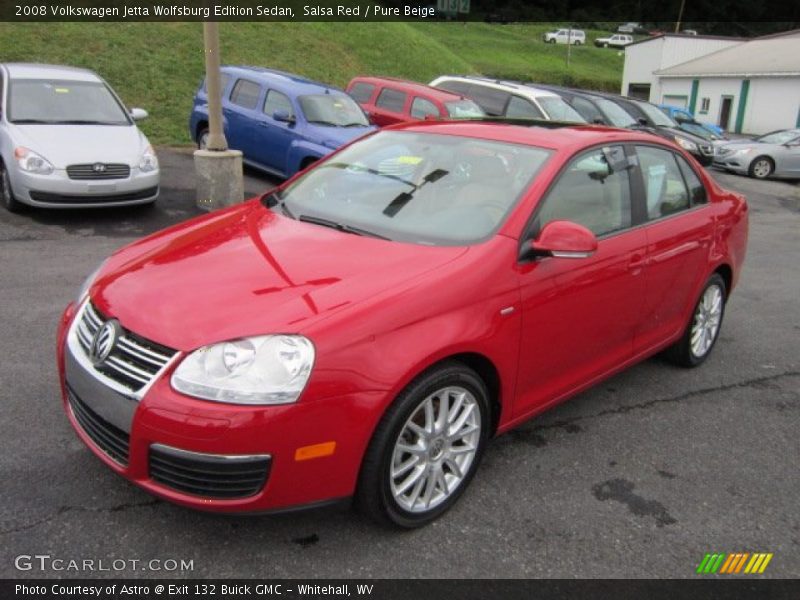 Salsa Red / Pure Beige 2008 Volkswagen Jetta Wolfsburg Edition Sedan