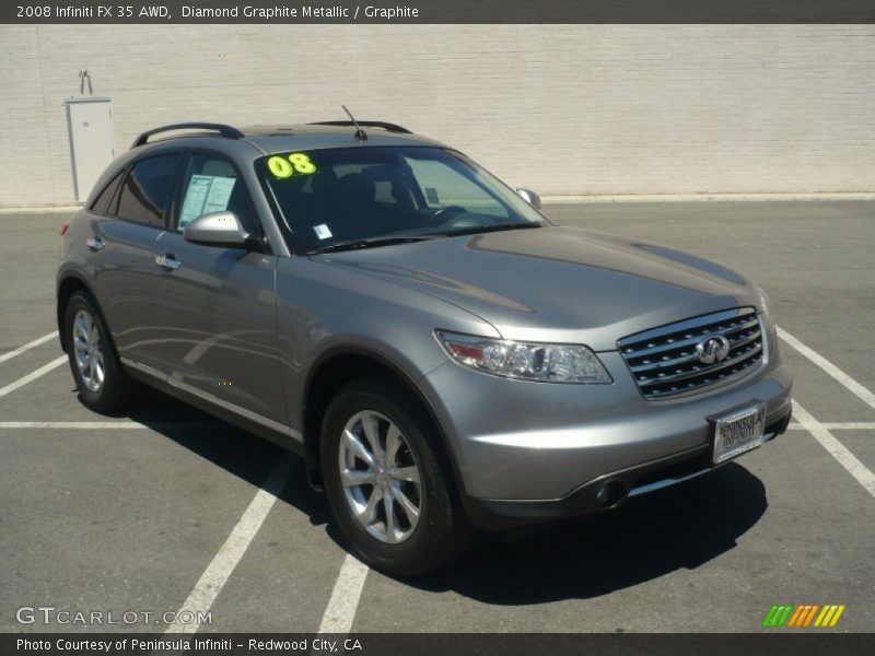 Diamond Graphite Metallic / Graphite 2008 Infiniti FX 35 AWD