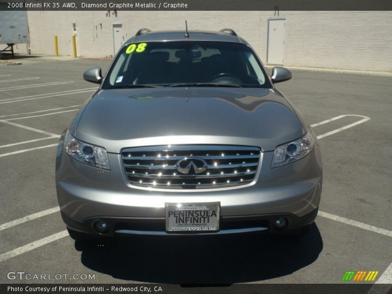 Diamond Graphite Metallic / Graphite 2008 Infiniti FX 35 AWD