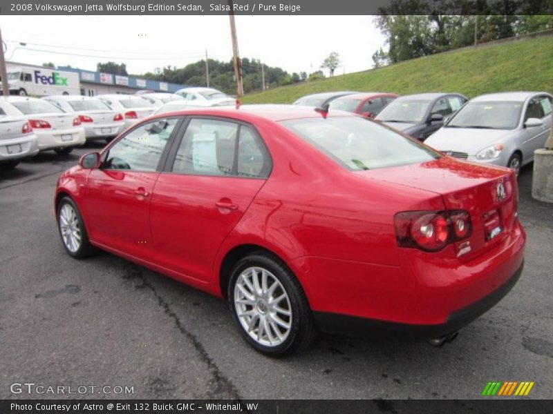 Salsa Red / Pure Beige 2008 Volkswagen Jetta Wolfsburg Edition Sedan
