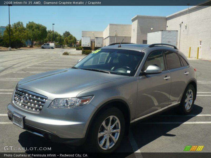 Diamond Graphite Metallic / Graphite 2008 Infiniti FX 35 AWD