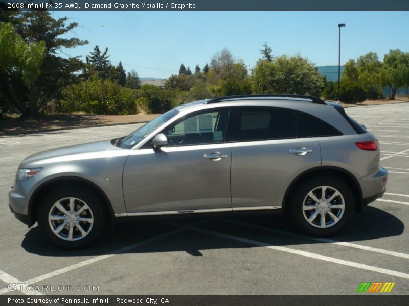 Diamond Graphite Metallic / Graphite 2008 Infiniti FX 35 AWD