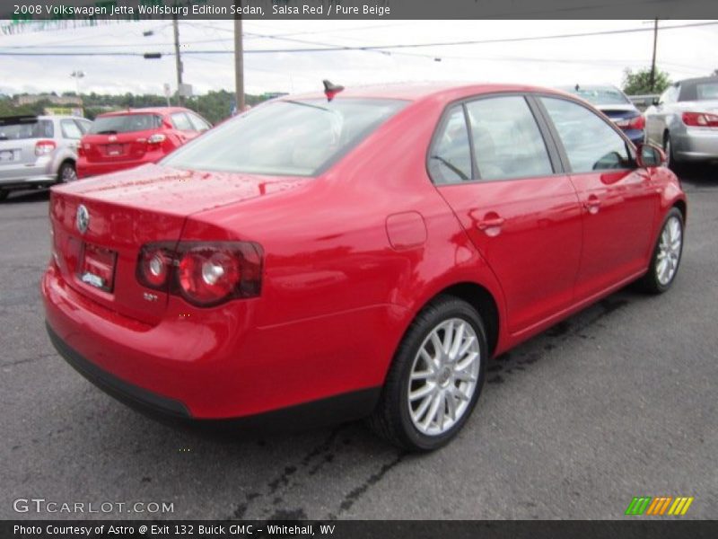 Salsa Red / Pure Beige 2008 Volkswagen Jetta Wolfsburg Edition Sedan