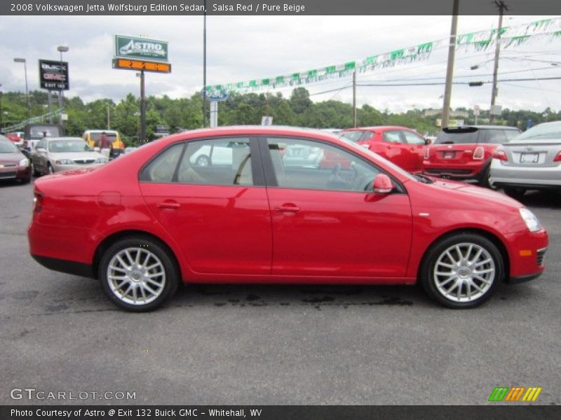 Salsa Red / Pure Beige 2008 Volkswagen Jetta Wolfsburg Edition Sedan