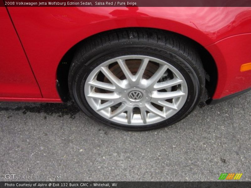 Salsa Red / Pure Beige 2008 Volkswagen Jetta Wolfsburg Edition Sedan