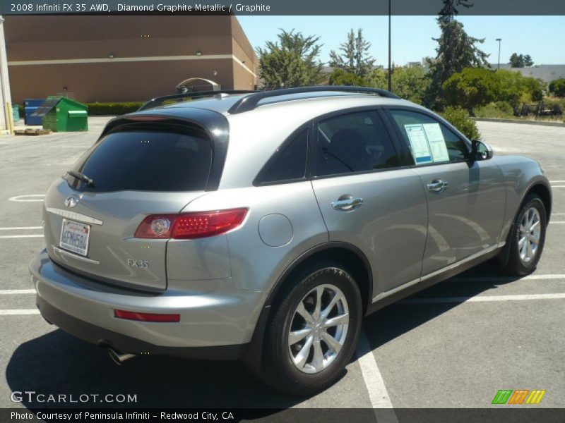 Diamond Graphite Metallic / Graphite 2008 Infiniti FX 35 AWD