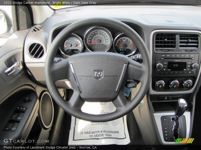 Bright White / Dark Slate Gray 2011 Dodge Caliber Mainstreet