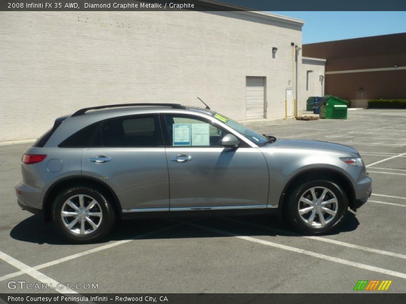 Diamond Graphite Metallic / Graphite 2008 Infiniti FX 35 AWD