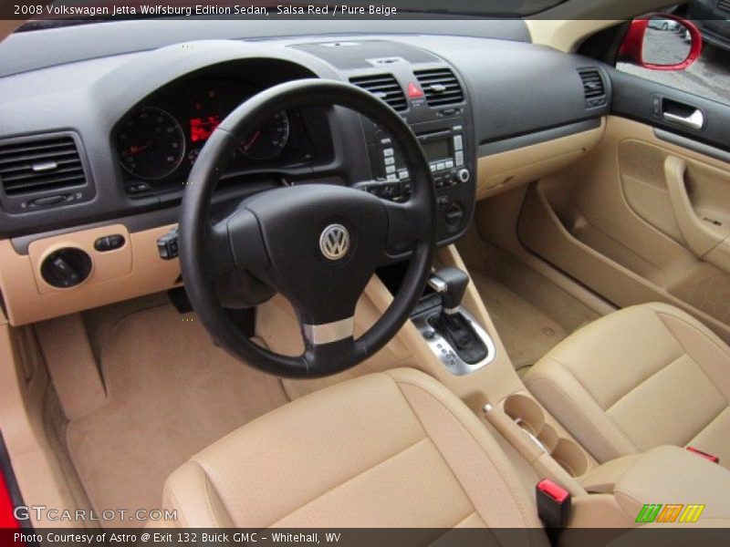 Salsa Red / Pure Beige 2008 Volkswagen Jetta Wolfsburg Edition Sedan