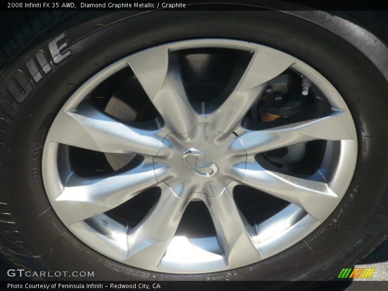 Diamond Graphite Metallic / Graphite 2008 Infiniti FX 35 AWD