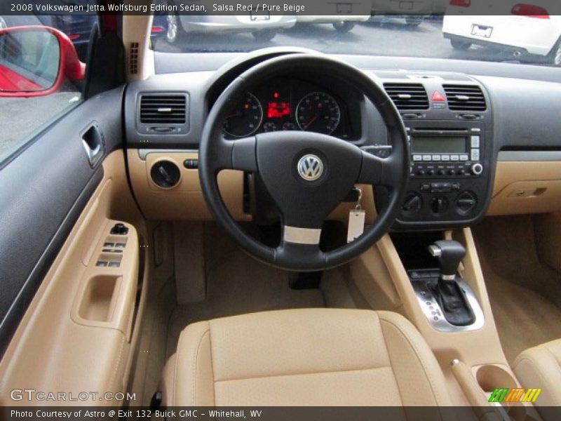 Salsa Red / Pure Beige 2008 Volkswagen Jetta Wolfsburg Edition Sedan