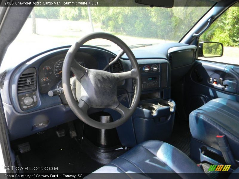 Summit White / Blue 2005 Chevrolet Astro Cargo Van