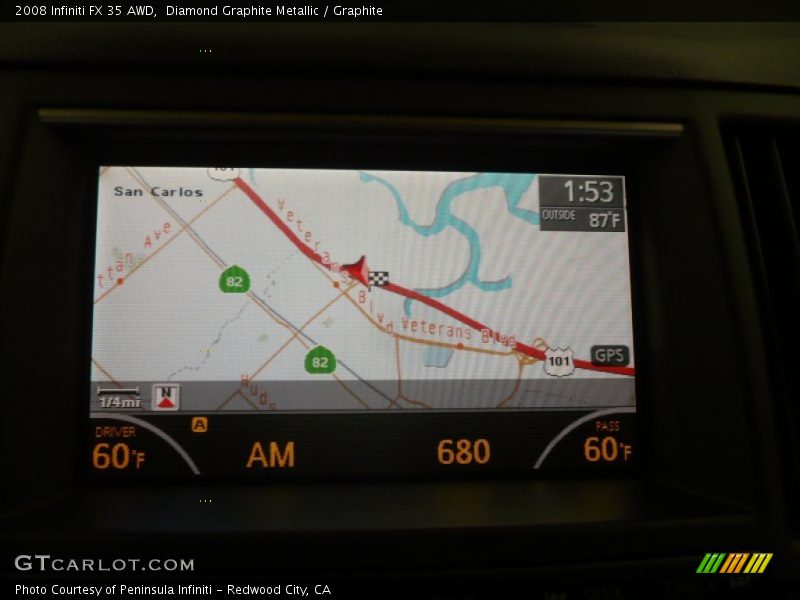 Diamond Graphite Metallic / Graphite 2008 Infiniti FX 35 AWD