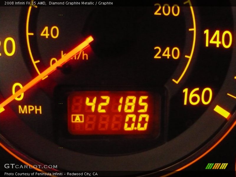 Diamond Graphite Metallic / Graphite 2008 Infiniti FX 35 AWD