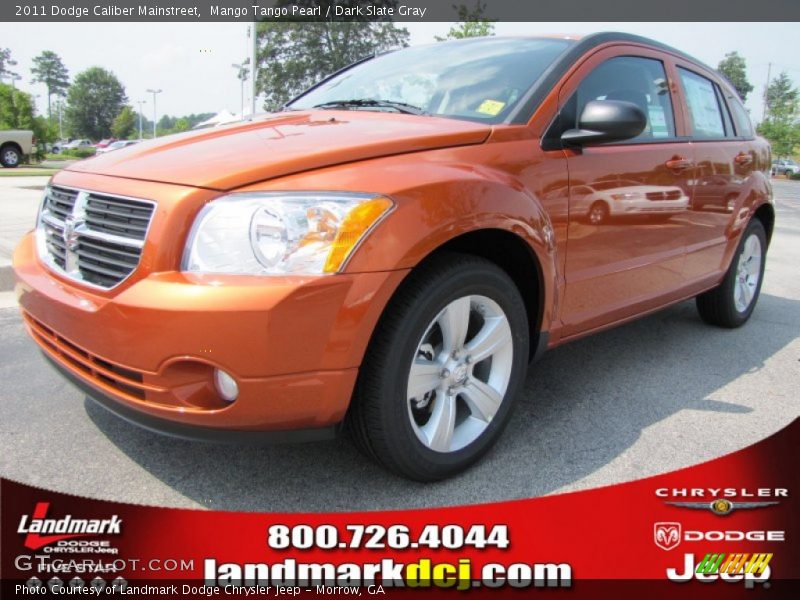 Mango Tango Pearl / Dark Slate Gray 2011 Dodge Caliber Mainstreet