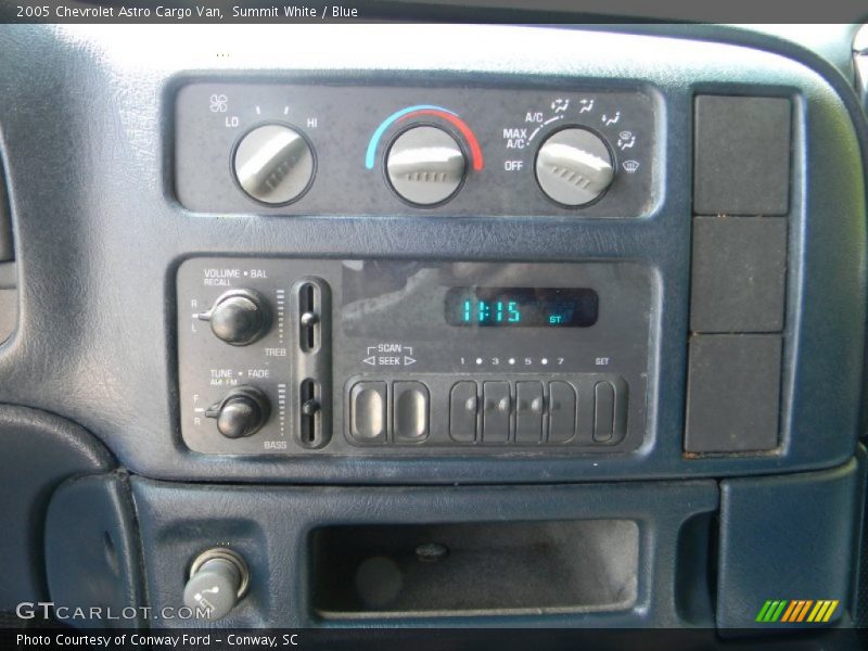 Controls of 2005 Astro Cargo Van