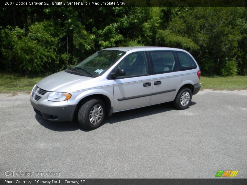 Bright Silver Metallic / Medium Slate Gray 2007 Dodge Caravan SE
