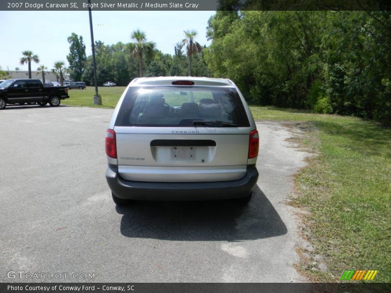 Bright Silver Metallic / Medium Slate Gray 2007 Dodge Caravan SE