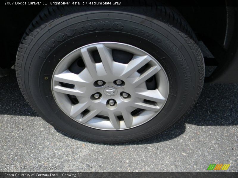 Bright Silver Metallic / Medium Slate Gray 2007 Dodge Caravan SE