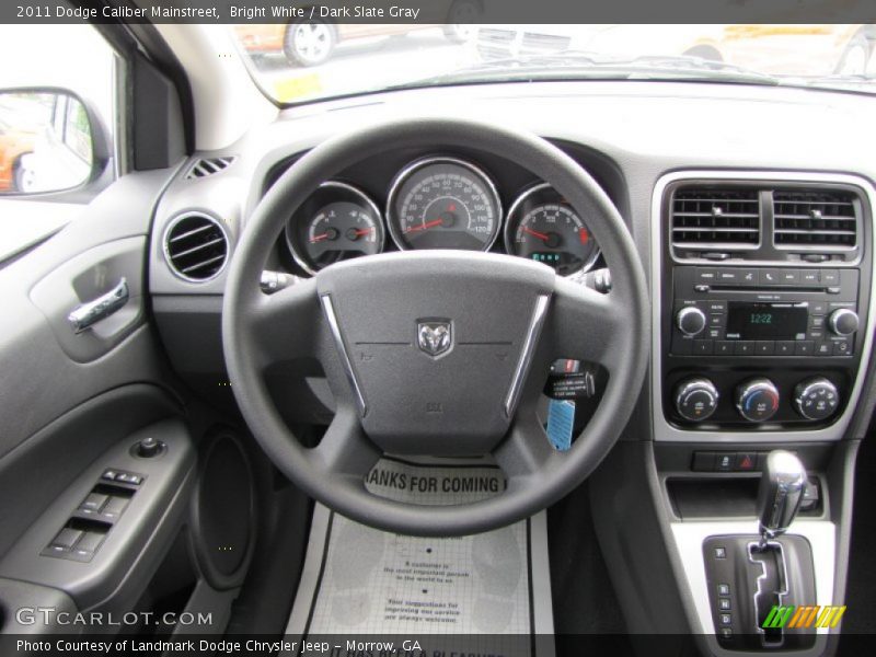 Bright White / Dark Slate Gray 2011 Dodge Caliber Mainstreet