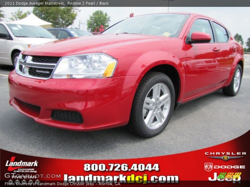 Redline 2 Pearl / Black 2011 Dodge Avenger Mainstreet