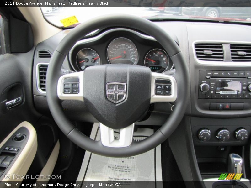 Redline 2 Pearl / Black 2011 Dodge Avenger Mainstreet