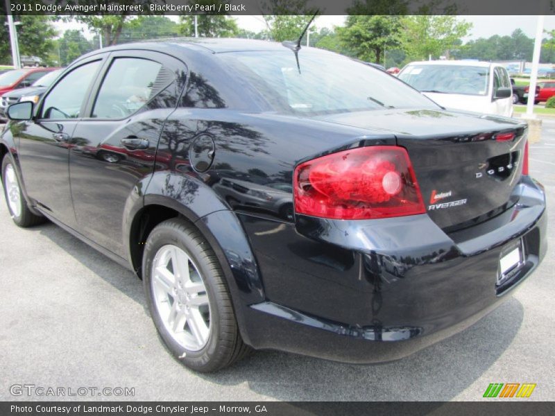 Blackberry Pearl / Black 2011 Dodge Avenger Mainstreet