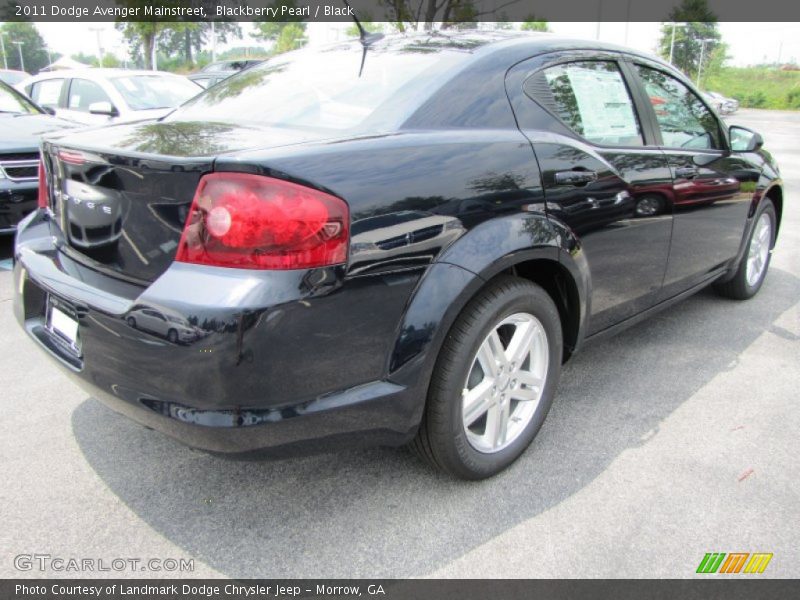 Blackberry Pearl / Black 2011 Dodge Avenger Mainstreet