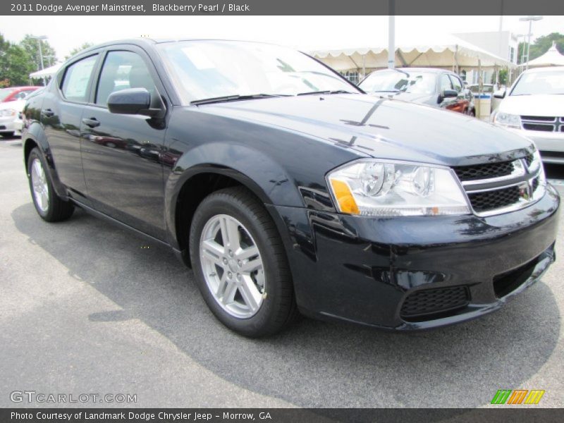Blackberry Pearl / Black 2011 Dodge Avenger Mainstreet